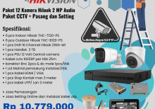 Paket HiLook 12 Kamera  Audio 2 MP