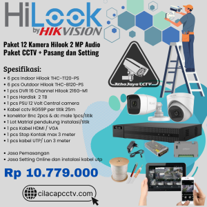 Paket HiLook 12 Kamera  Audio 2 MP