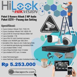Paket HiLook 5 Kamera  Audio 2 MP