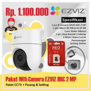 Paket Wifi Camera EZVIZ H8C 2 MP